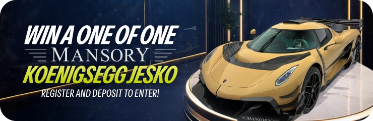 Win a one of one Mansory Koenigsegg Jesko — register and deposit to enter